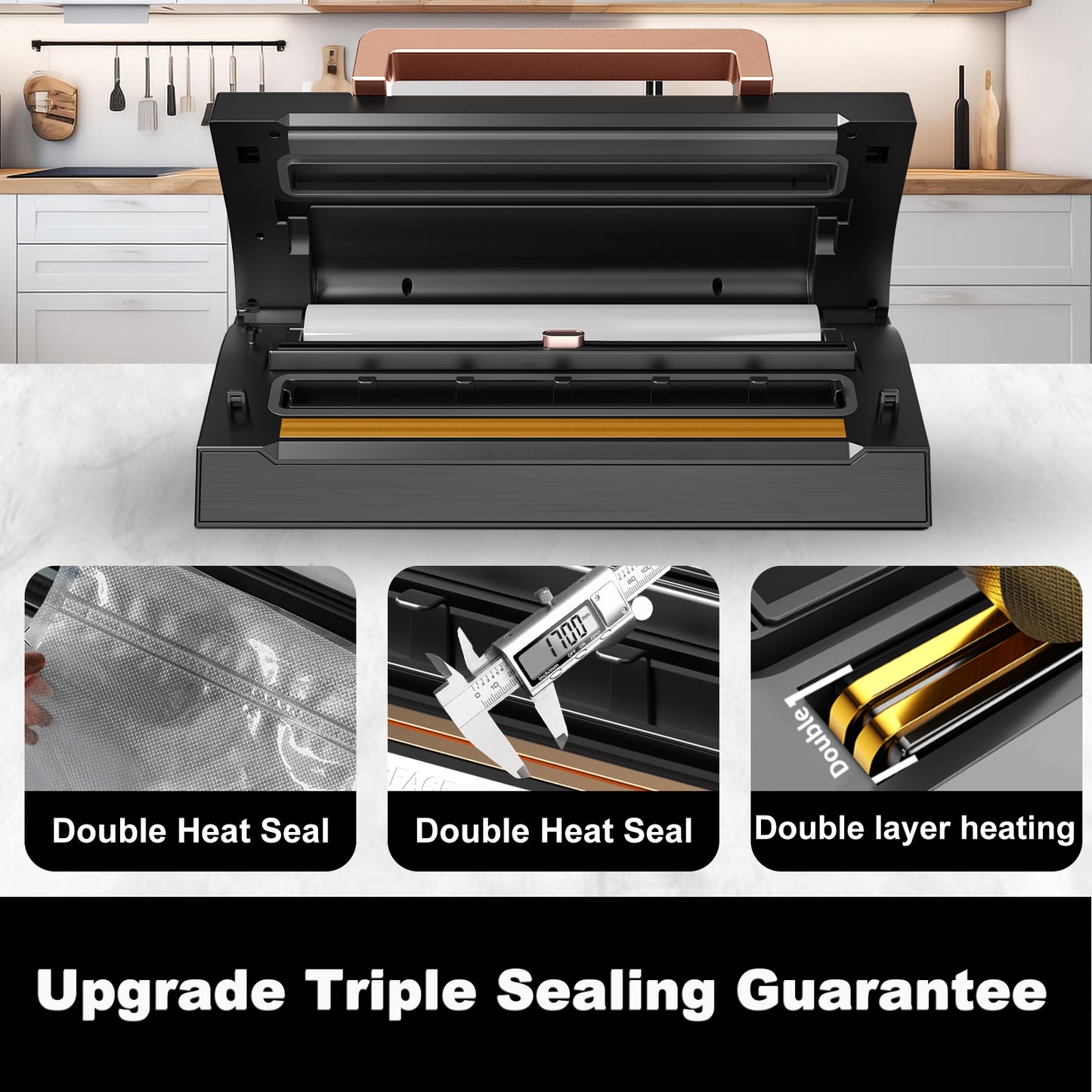 LIWUNON VS 8002S Powerful Suction Vacuum Sealer Machine