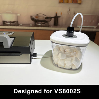 Vacuum Sealer Hose Accessory Hose Compatible with VS8002S Vacuum Sealer, Suitable for Sealing Zipper Bags, Wine plugs, Canisters
