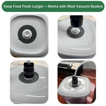 LIWUNON Vacuum Canister Set for Food Storage