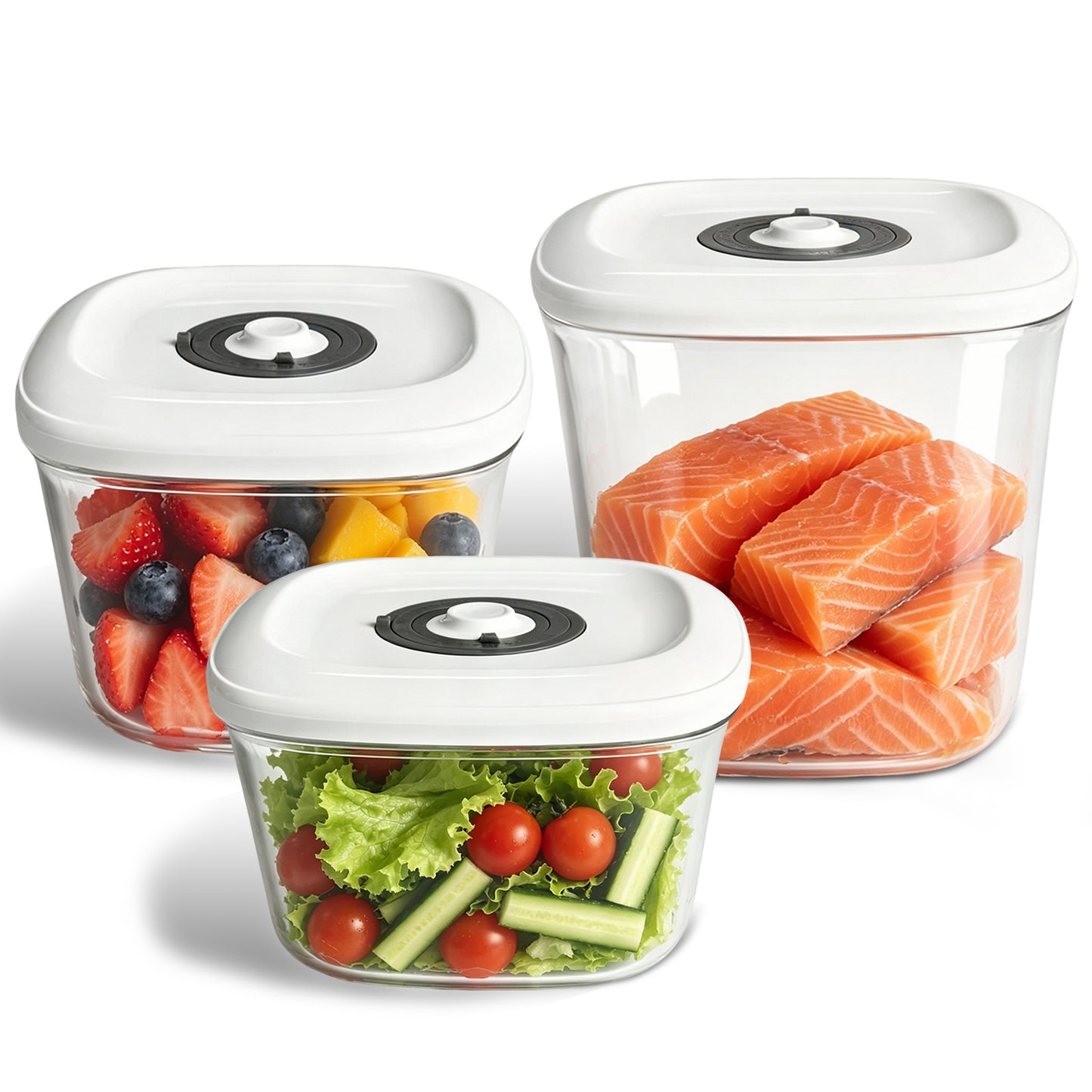 LIWUNON Vacuum Canister Set for Food Storage