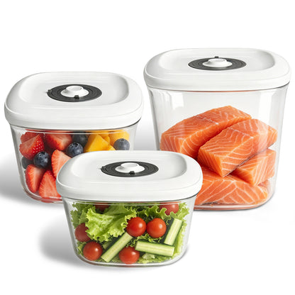 LIWUNON Vacuum Canister Set for Food Storage