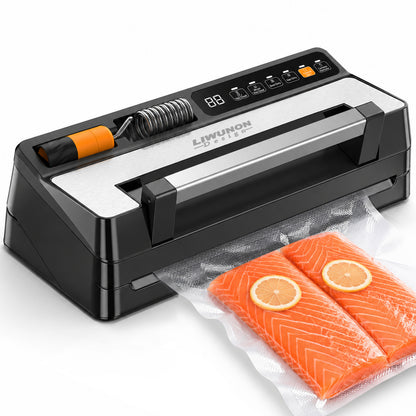 LIWUNON Duo VS8003S Vacuum Sealer – Dual System, Designed as a complete vacuum system, it eliminates the need for separate tools by supporting both standard textured bags and reusable valve bags in one machine. More capability.No compromise. (Coming Soon)