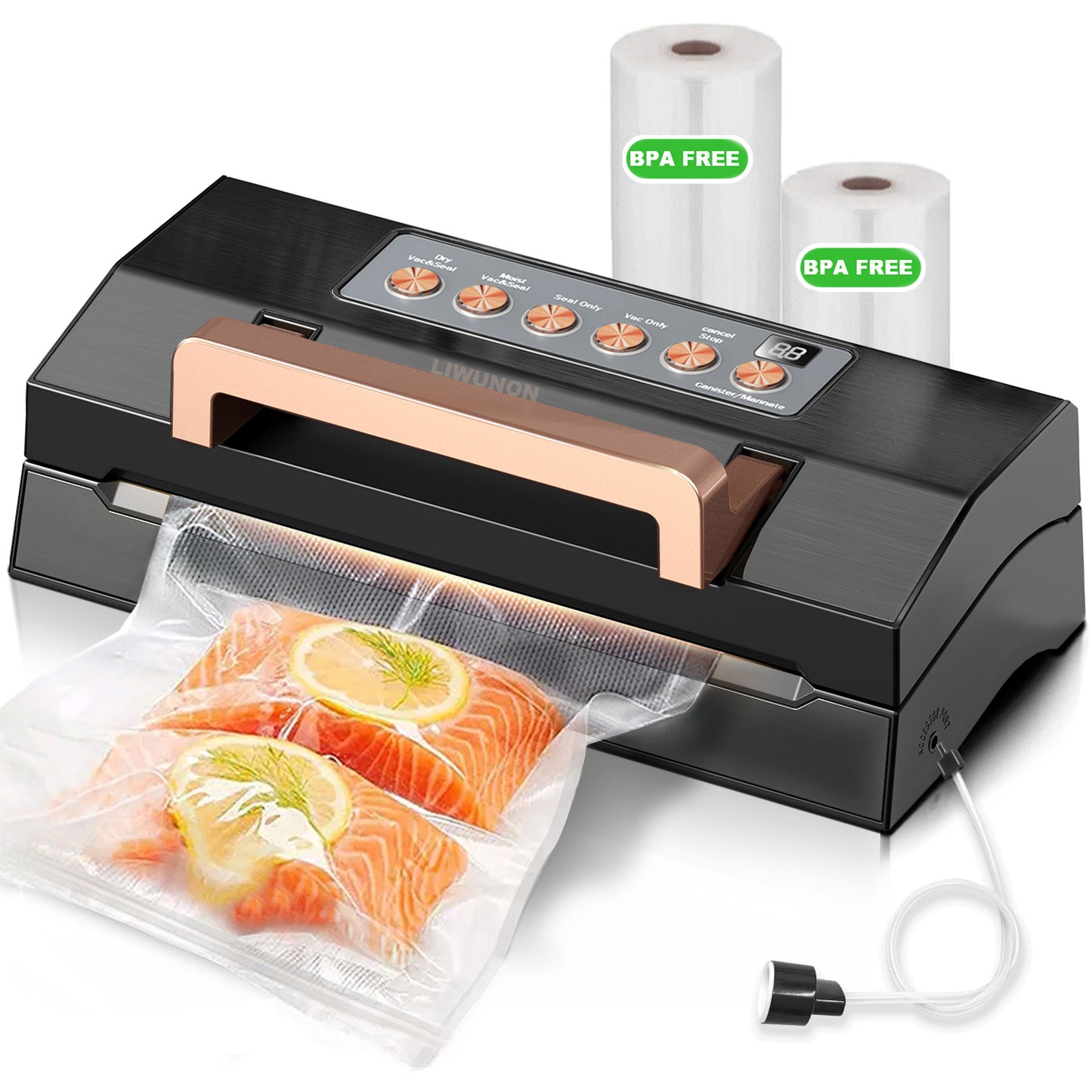LIWUNON VS 8002S Powerful Suction Vacuum Sealer Machine
